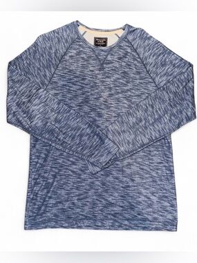 Abercrombie & Fitch Blue Space Dye Long Sleeve Crewneck Sweatshirt Men’s Size L